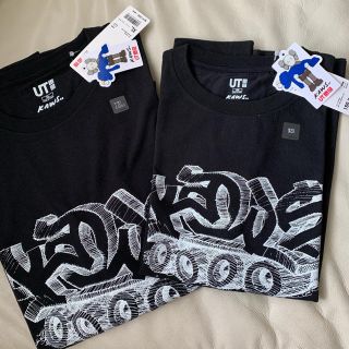 ユニクロ(UNIQLO)のユニクロ×KAWSコラボTシャツ XL、キッズ150の2着セット(Tシャツ/カットソー)