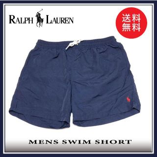 ポロラルフローレン(POLO RALPH LAUREN)の新品 ポロ ラルフローレン ポニー スイム ショーツ 水着 L 紺 P009(水着)