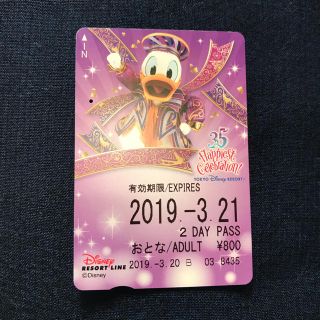 Disney ディズニーリゾートライン 2day パスポート 大人２枚の通販