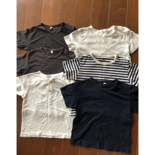 ムジルシリョウヒン(MUJI (無印良品))のri18様専用☆全部 無印良品のTシャツ５枚セット☆９０cm(Tシャツ/カットソー)