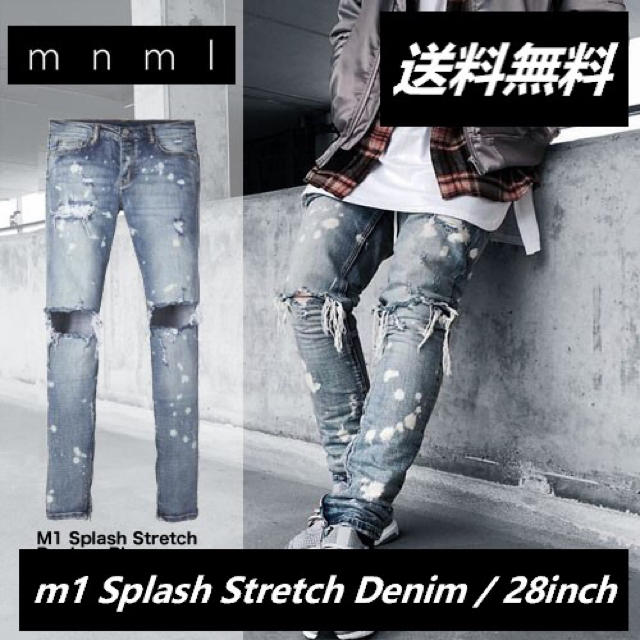 mnml / m1 Splash Stretch Denim / 28㏌
