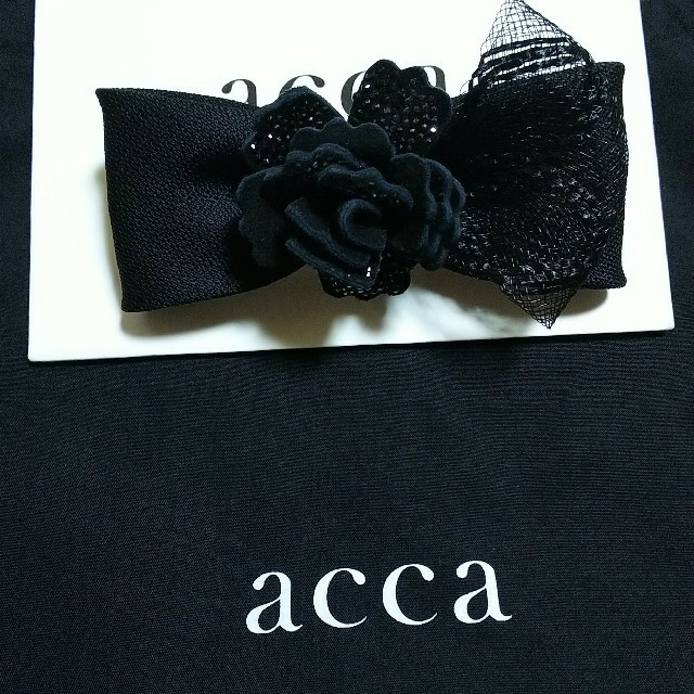 再入荷得価 acca - acca ノアールシリーズ リボンバレッタの通販 by yukitomo's shop｜アッカならラクマ 限定セールHOT