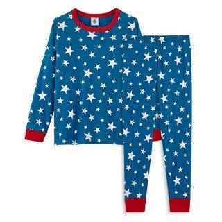 プチバトー(PETIT BATEAU)のプチバトー　星プリント長袖パジャマ

(パジャマ)