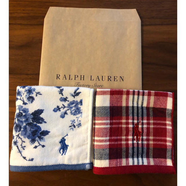 Ralph Lauren(ラルフローレン)のラルフローレン 新品 ガーゼタオルハンカチ レディースのファッション小物(ハンカチ)の商品写真
