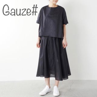 【Gauze#】コットンワイドプルオーバー(カットソー(半袖/袖なし))