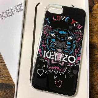 ケンゾー(KENZO)のKENZO iPhone7/8ケース タイガー×KENZO ブラック（黒）(iPhoneケース)