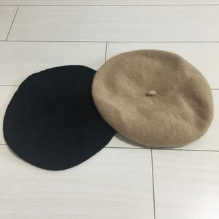 サマンサモスモス(SM2)のベレー帽(冬物)安く販売します。(ハンチング/ベレー帽)