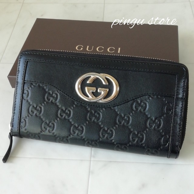 Gucci - 【美品　正規品】グッチ　ラウンドファスナー　長財布の通販 by ピングー☆'s shop｜グッチならラクマ