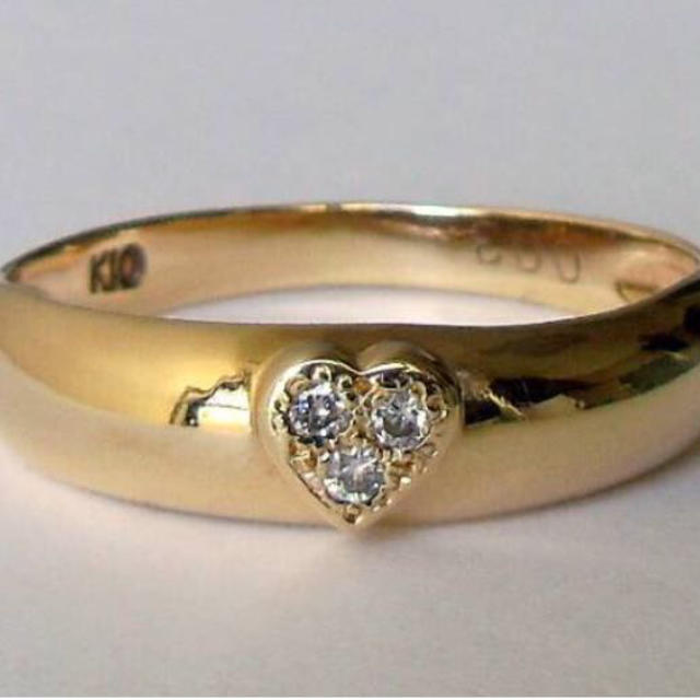 K10YGダイヤモンド0.03ctリング レディースのアクセサリー(リング(指輪))の商品写真
