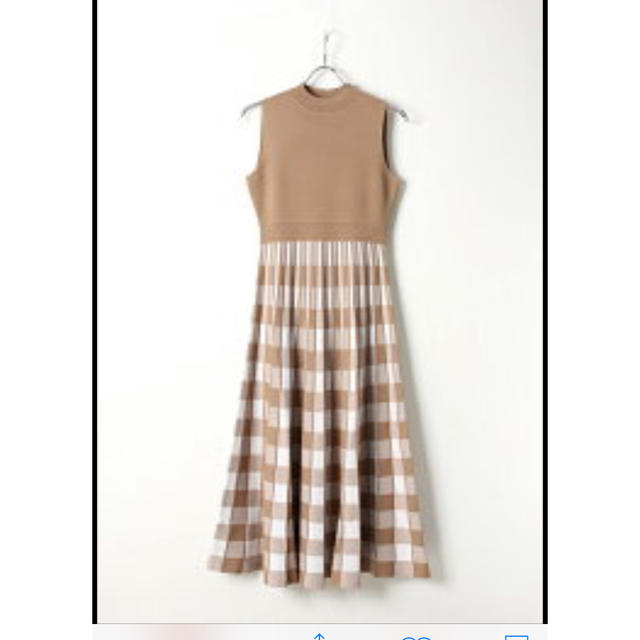 グレースコンチネンタル 田中みなみさん着用 チェックニットワンピース 新品 1