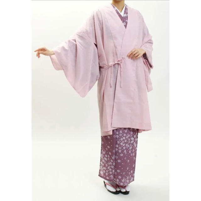 羽織り 紗コート 薄いピンク フリーサイズ 1
