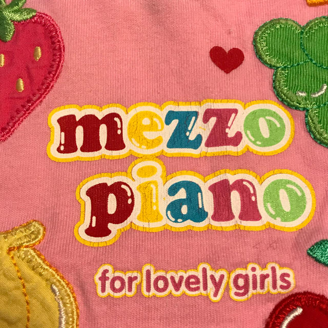 mezzo piano(メゾピアノ)のメゾピアノ 90㎝ タンクトップ ピンク キッズ/ベビー/マタニティのキッズ服女の子用(90cm~)(Tシャツ/カットソー)の商品写真