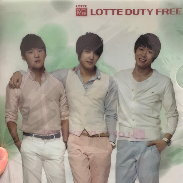 JYJ(ジェイワイジェイ)のLOTTE DUTY FREE  JYJファイル エンタメ/ホビーのタレントグッズ(ミュージシャン)の商品写真