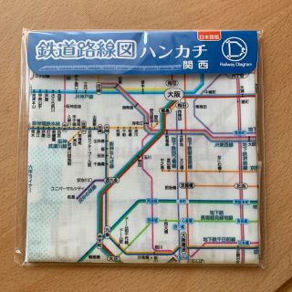 鉄道路線図 ハンカチ 関西(ハンカチ/バンダナ)