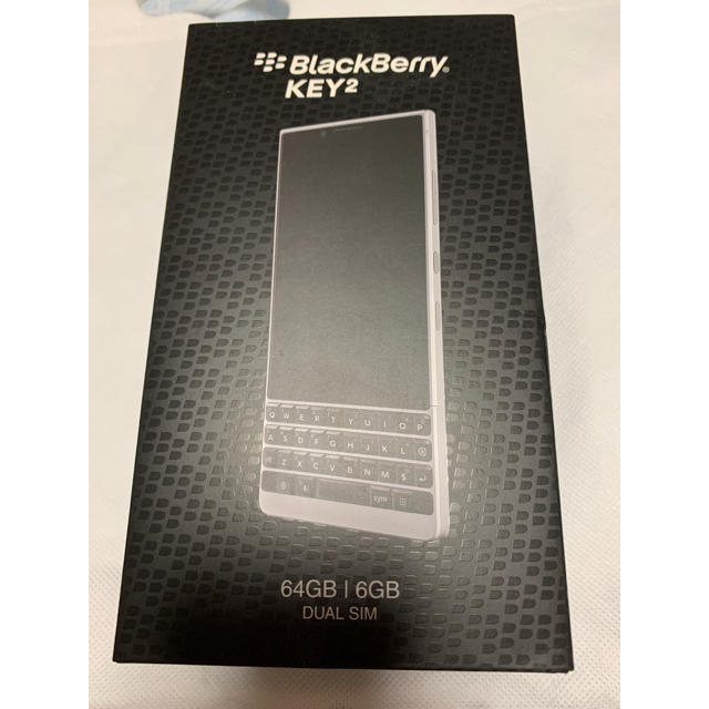 ANDROID(アンドロイド)の［idens様用］BlackBerry KEY2 国内版 シルバー スマホ/家電/カメラのスマートフォン/携帯電話(スマートフォン本体)の商品写真