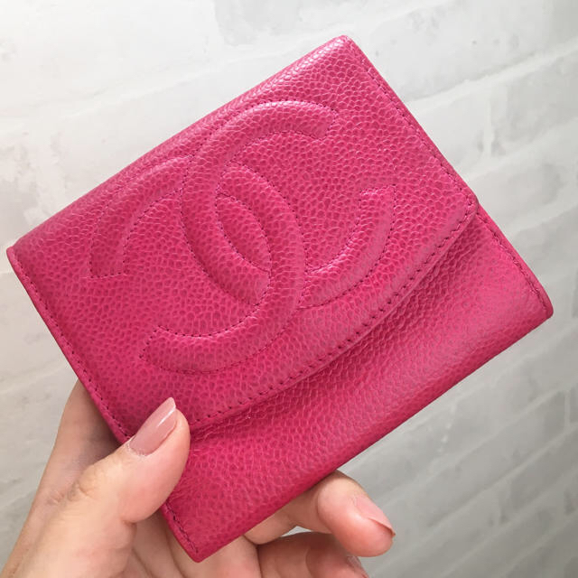 CHANEL - シャネル❤キャビアスキン ミニ 財布 ピンクの通販 by みーs shop｜シャネルならラクマ