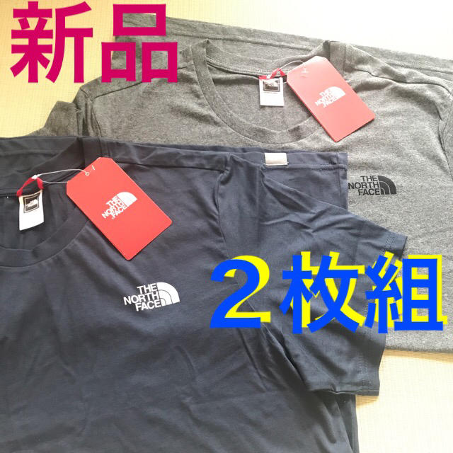 THE NORTH FACE(ザノースフェイス)の【新品】ノースフェイス メンズ Tシャツ ２枚組 Lサイズ 紳士物シャツ メンズのトップス(Tシャツ/カットソー(半袖/袖なし))の商品写真