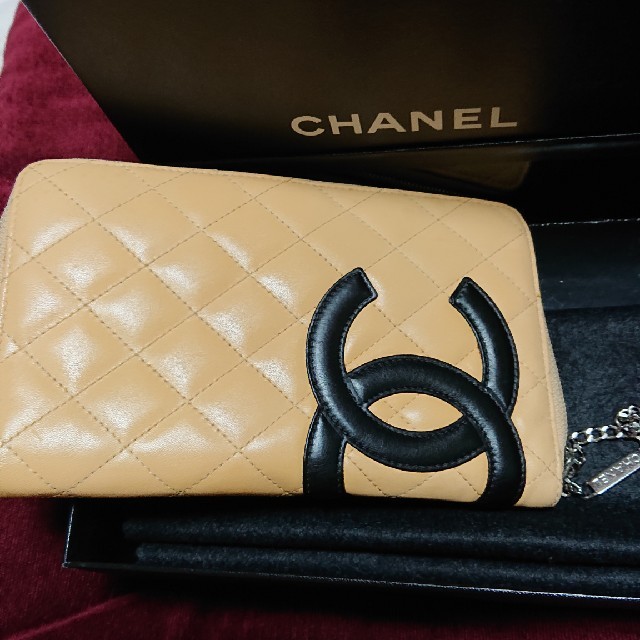 CHANEL - CHANEL長財布カンボンラインファスナーの通販 by おおらん's shop｜シャネルならラクマ