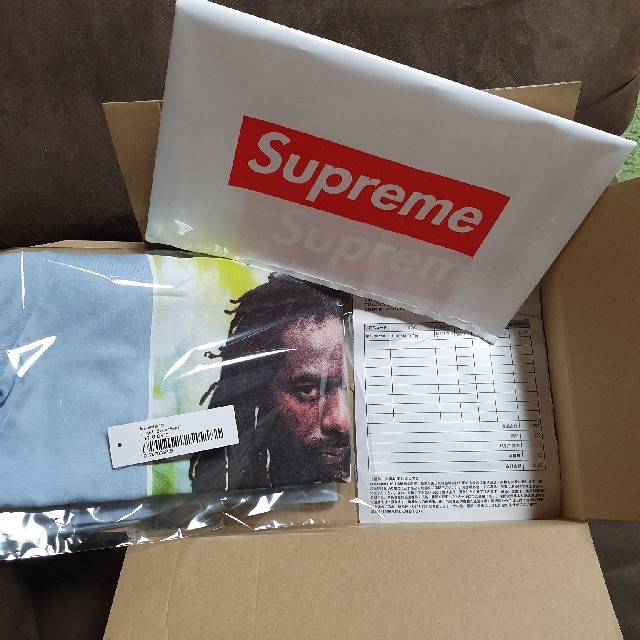 supreme buju tee 青　S