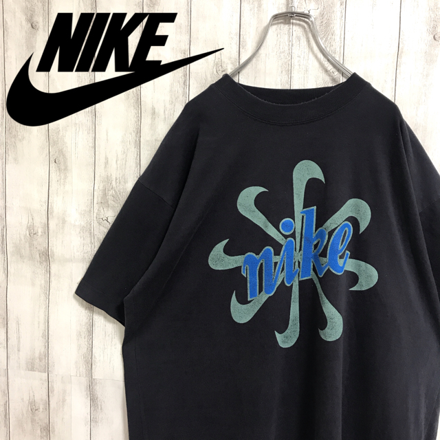 NIKE - 激レア NIKE ナイキ 風車ロゴ 風車ナイキ Tシャツ 復刻の通販 by パルプフィクション｜ナイキならラクマ