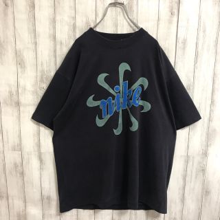 希少XL新品未使用ナイキフルロゴTシャツ風車ブラック黒