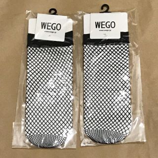 ウィゴー(WEGO)のWEGO ネットソックス 黒 2足(ソックス)