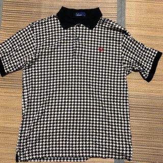 フレッドペリー(FRED PERRY)のfred perry フレッドペリー 千鳥柄 ポロシャツ シャツ 総柄 m(ポロシャツ)