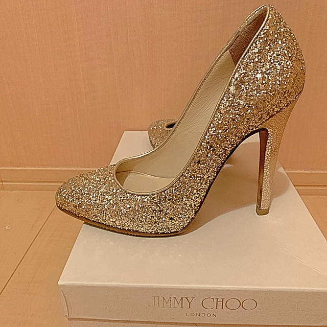 高評価なギフト JIMMY CHOO ハイヒール グリッターパンプス ジミーチュウ - ハイヒール/パンプス - covid19.ins.gov.mz