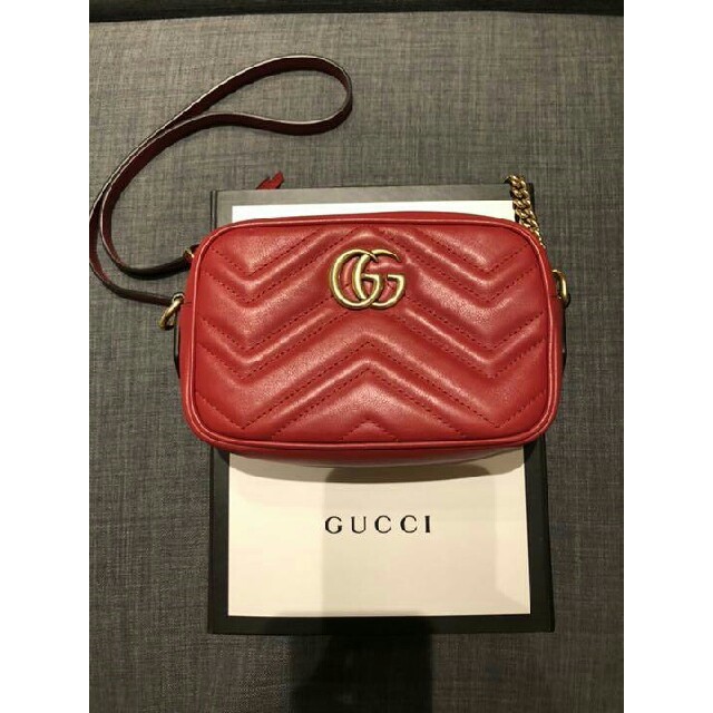 Gucci - 大人気 正規品 GUCCI GGマーモントキルティング チェーンミニバッグの通販 by Sweets's shop｜グッチならラクマ