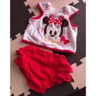 ディズニー(Disney)の美品★ ミニー 上下セット80(シャツ/カットソー)