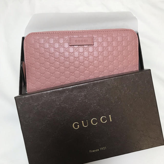 Gucci - GUCCI マイクログッチ シマレザー ラウンドファスナーウォレットの通販 by Ｑoo's shop｜グッチならラクマ