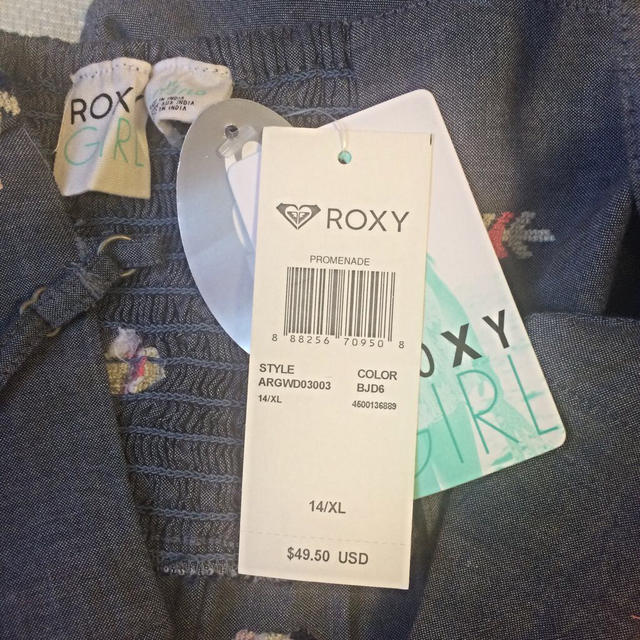 Roxy(ロキシー)の未使用タグ付き ROXY 刺繍ワンピ♥︎ レディースのワンピース(ミニワンピース)の商品写真