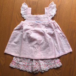 ポンポネット(pom ponette)の【値下げ！！】Pom ponette セットアップ70(ワンピース)