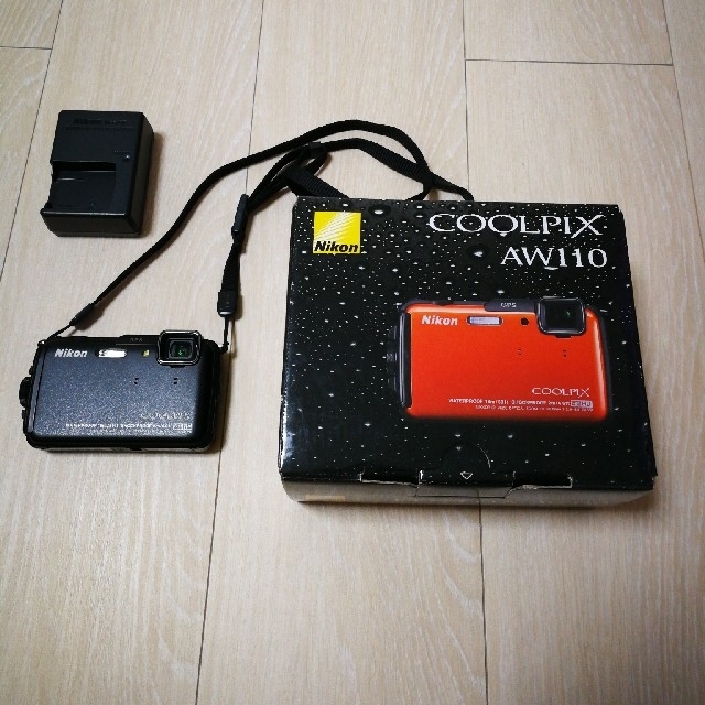 スマホ/家電/カメラNikon coolpix AW110 デジカメ　防水　動作品