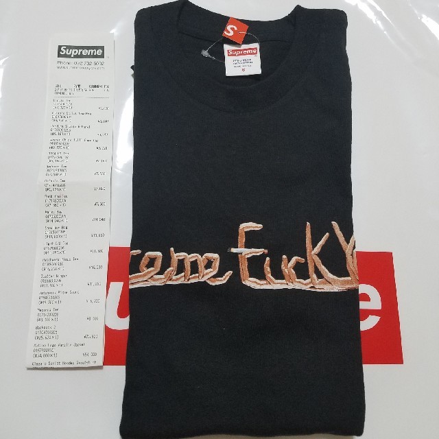 Supreme(シュプリーム)の18S/S Supreme Fuck You Tee 黒S BOX メンズのトップス(Tシャツ/カットソー(半袖/袖なし))の商品写真