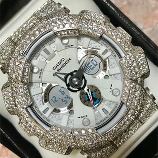 ジーショック(G-SHOCK)のGショックカスタム シルバー925パーツ 新品レベルに美品(腕時計(デジタル))