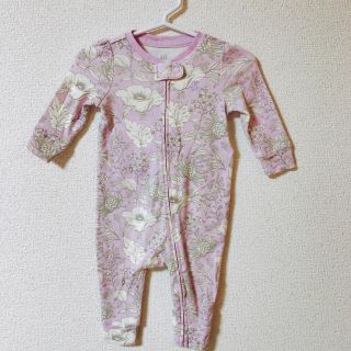 ベビーギャップ(babyGAP)のbabyGAP 花柄 ボディスーツ 60(カバーオール)