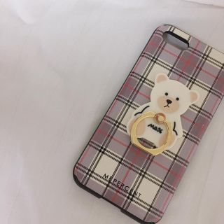 ローリーズファーム(LOWRYS FARM)の白くまスマホリング iPhoneケース (iPhoneケース)