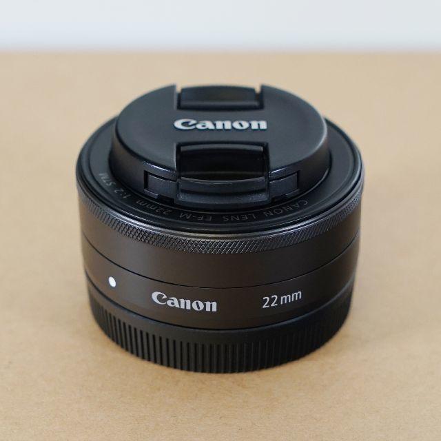 激安な Canon - 【美品】Canon EF-M22mm F2 STM レンズ(単焦点)