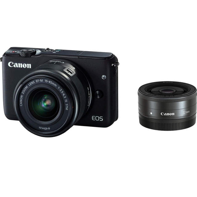 Canon ミラーレス一眼カメラ EOS M10 ダブルレンズキット ブラック Canon ミラーレス一眼カメラ EOS M10 ダブルレンズキット ブラック