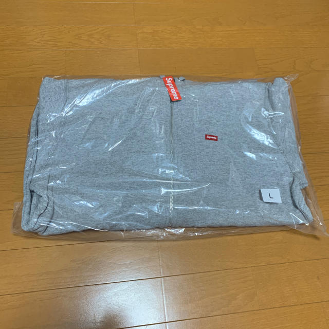 メンズSupreme small box zip up sweatshirt L