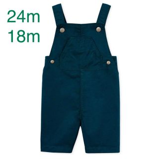 プチバトー(PETIT BATEAU)の新品 プチバトー サロペット 24m 18m ボンポワン ファミリア(カバーオール)