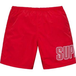 シュプリーム(Supreme)の最安値 送料込み Supreme19ss Water Short 水着  赤S(その他)