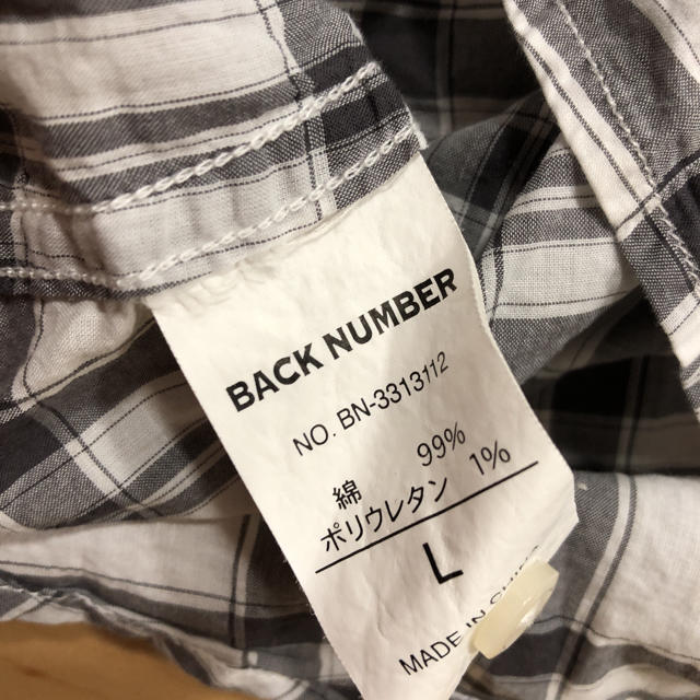 BACK NUMBER(バックナンバー)のチェックシャツ バックナンバー L レディースのトップス(シャツ/ブラウス(半袖/袖なし))の商品写真