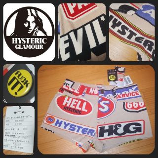 ヒステリックグラマー(HYSTERIC GLAMOUR)の新品★ヒステリックグラマー★ビッグロゴのショートパンツ！カンバッヂ定価13800(ショートパンツ)