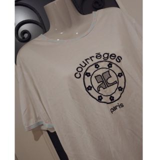 クレージュ(Courreges)のクレージュ　白Tシャツ　Ｌサイズ(Tシャツ(半袖/袖なし))