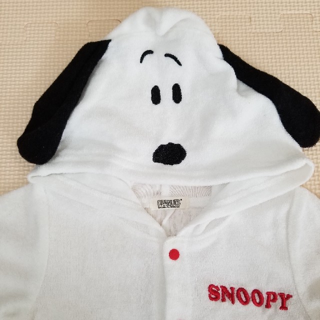 SNOOPY(スヌーピー)のスヌーピーロンパース 80 キッズ/ベビー/マタニティのベビー服(~85cm)(ロンパース)の商品写真