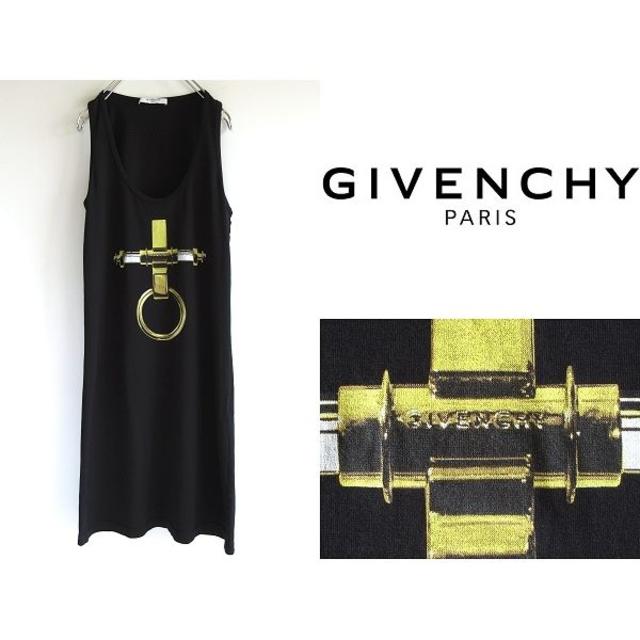 美品 GIVENCHY リングプリント ロングタンクトップ XS