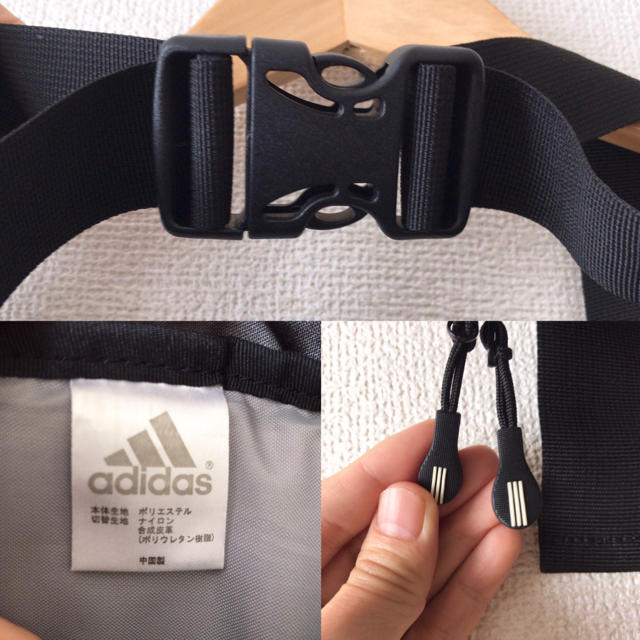 adidas(アディダス)のadidas★アディダス★ウエストポーチ★ボディーバック ★ブラック  レディースのバッグ(ボディバッグ/ウエストポーチ)の商品写真