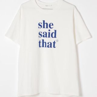 ニコアンド(niko and...)の値下【美品】she said that niko and... コラボ Tシャツ(Tシャツ(半袖/袖なし))